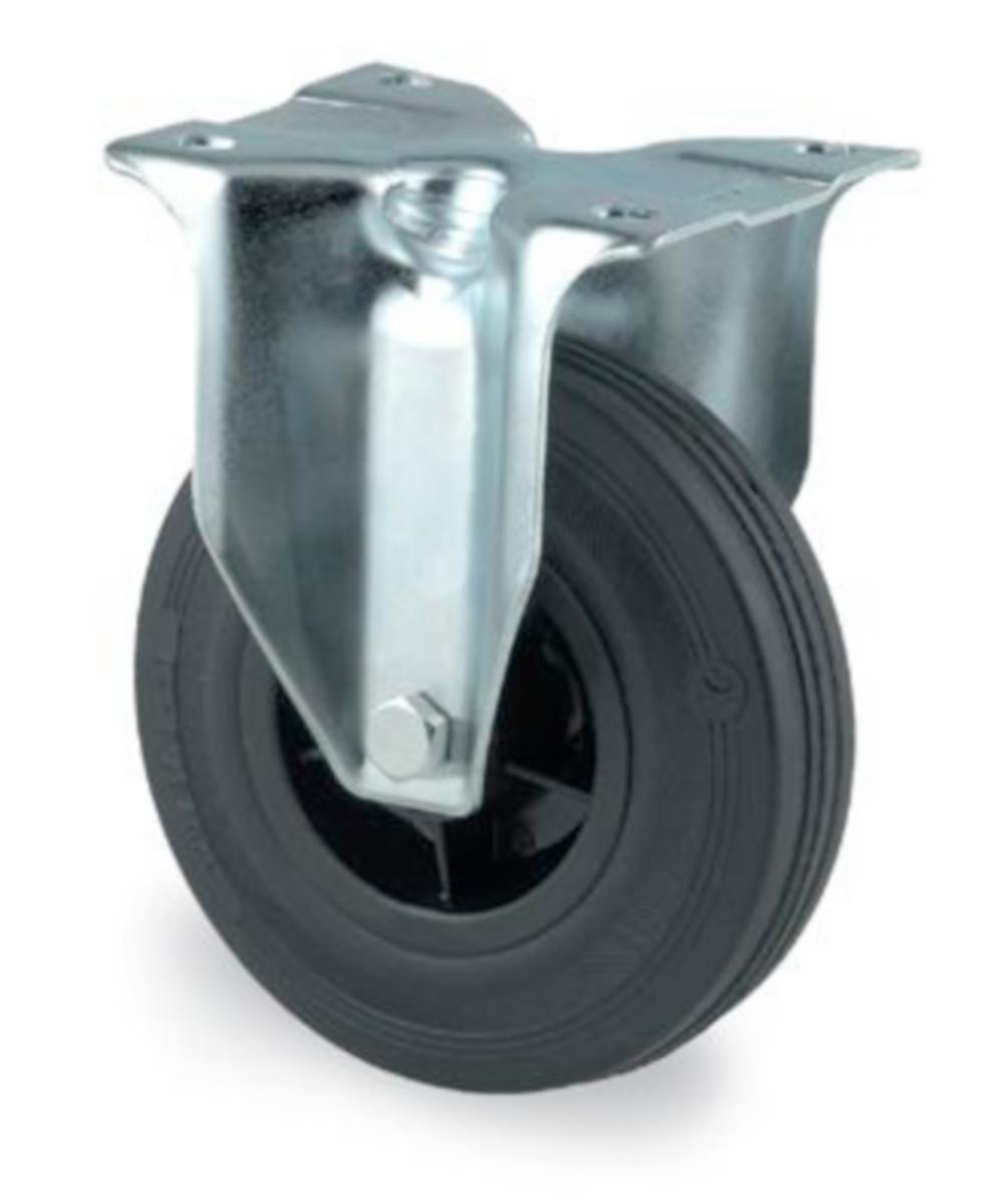 FAST HJUL TENTE 100MM GUMMI 3478PVR100P62 PLATTA 105X85MM