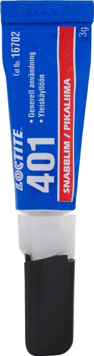 CYANOAKRYLATLIM LOCTITE 401 3G SNABBLIM ALLROUND. LÄTTFLYT.
