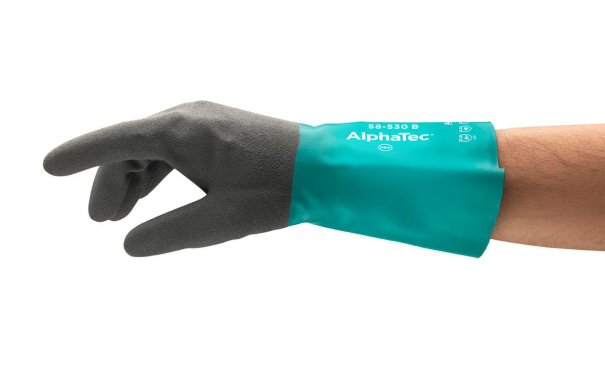 HANDSKE ALPHATEC 58-530 W GRÖN/GRÅ STL 8