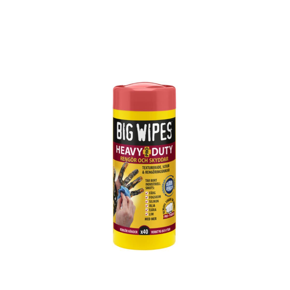 BIG WIPES HEAVY DUTY RÖTT LOCK 40 DUK